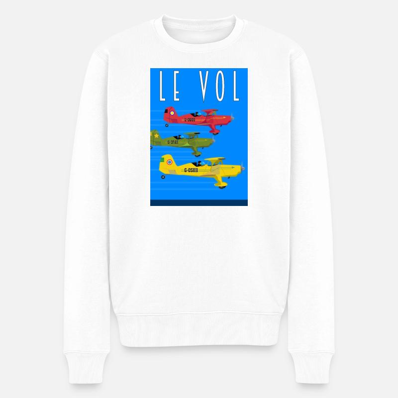 Le vol - Pull Premium bio Homme - blanc