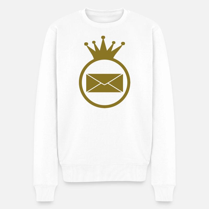 Postman / Briefträger / Postier - Pull Premium bio Homme - blanc