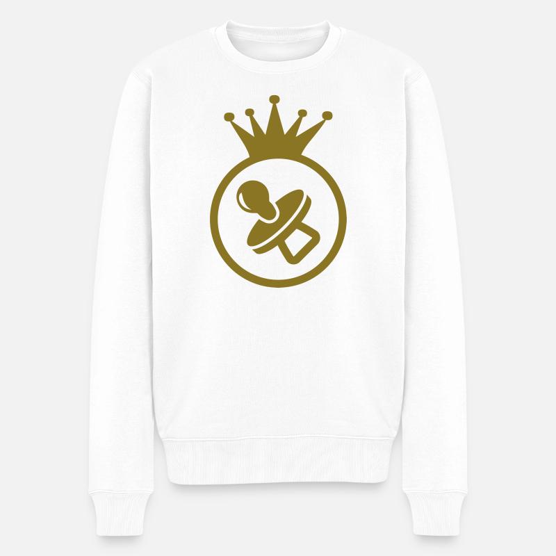 Kindermädchen / Baby / Nanny / Kind - Männer Premium Bio Pullover - Weiß