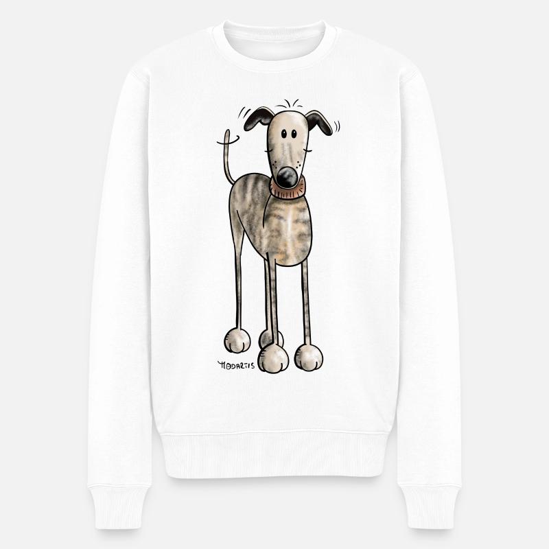 Galgo Espanol - Chien - Chiens - Cadeau - Pull Premium bio Homme - blanc