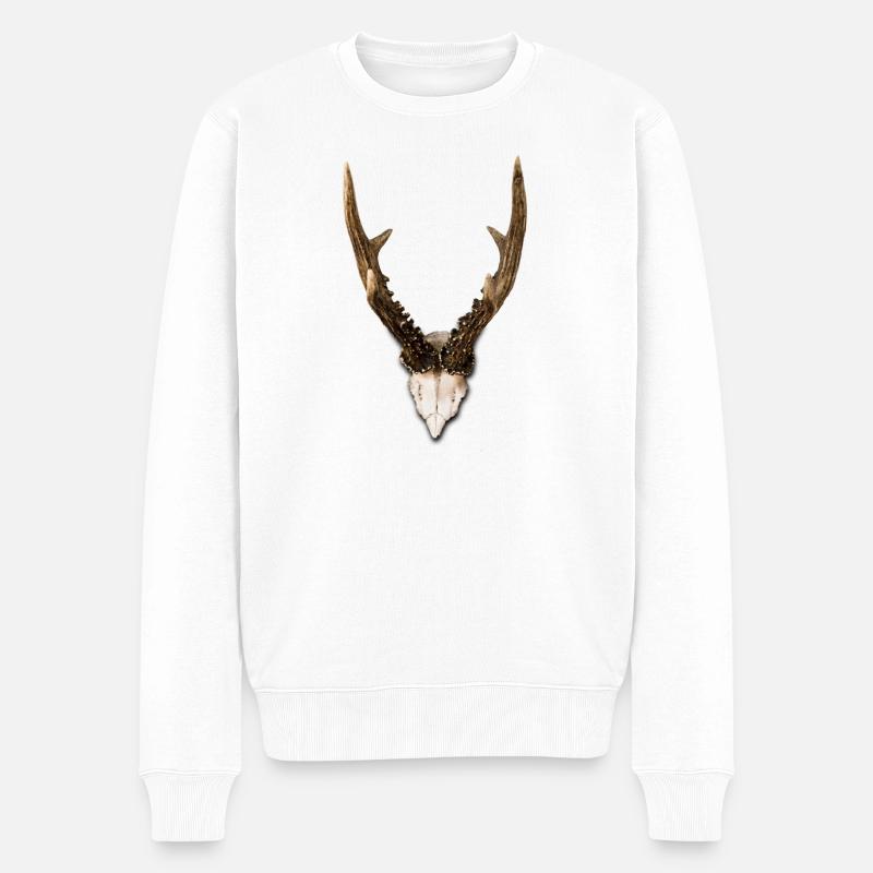 ramure - Pull Premium bio Homme - blanc