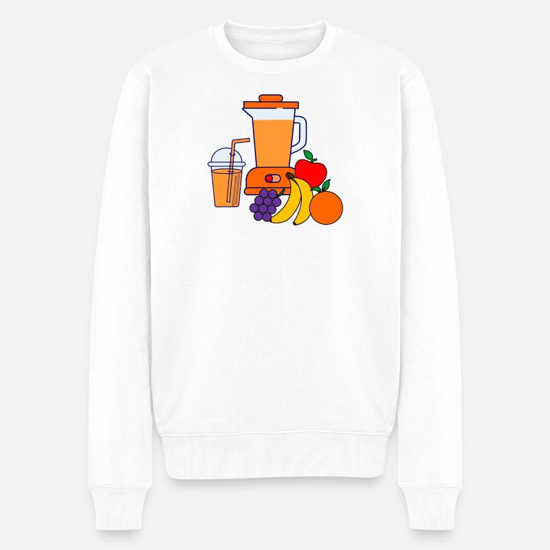 Mixer für Smoothie und Mixer - Männer Premium Bio Pullover - Weiß