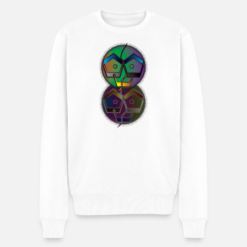 MCA Print 1 - Pull Premium bio Homme - blanc