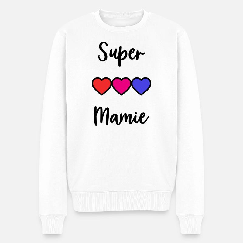 OMA - Männer Premium Bio Pullover - Weiß