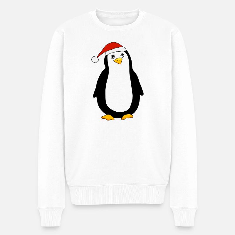 Pingouin de Noël - Pull Premium bio Homme - blanc