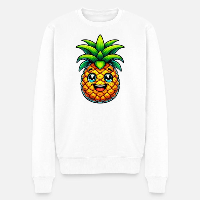 Ananas - Pull Premium bio Homme - blanc