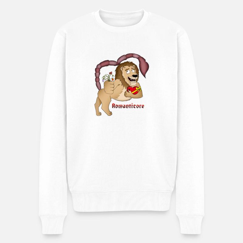 Design romantique de Manticore - Pull Premium bio Homme - blanc