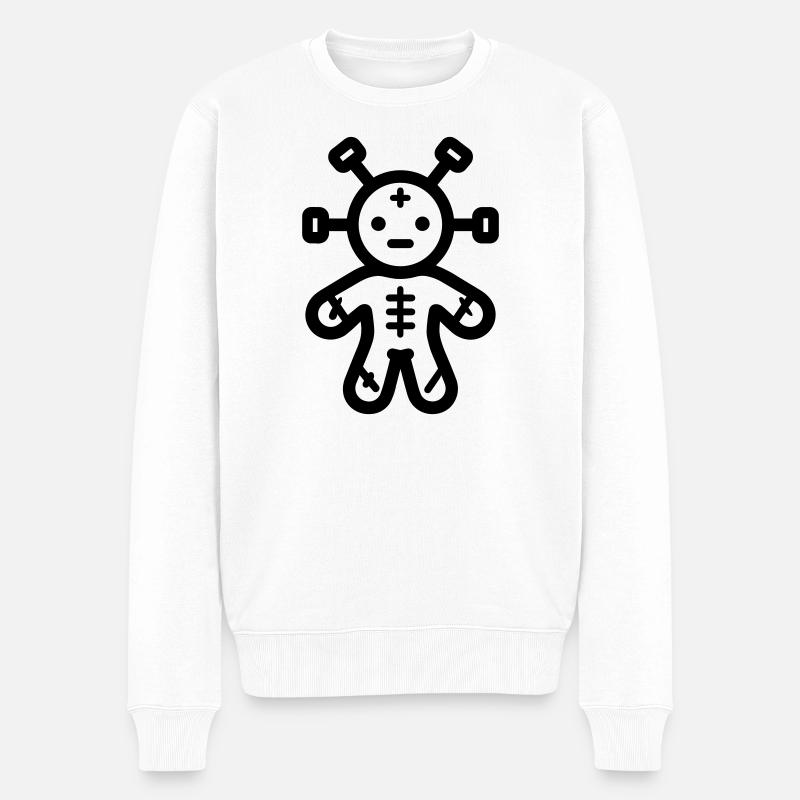 Poupée Vaudou - Pull Premium bio Homme - blanc