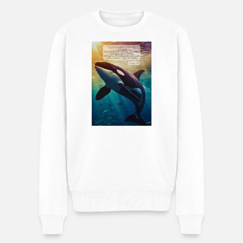 Orca Underwater Hope Verse - Pull Premium bio Homme - blanc
