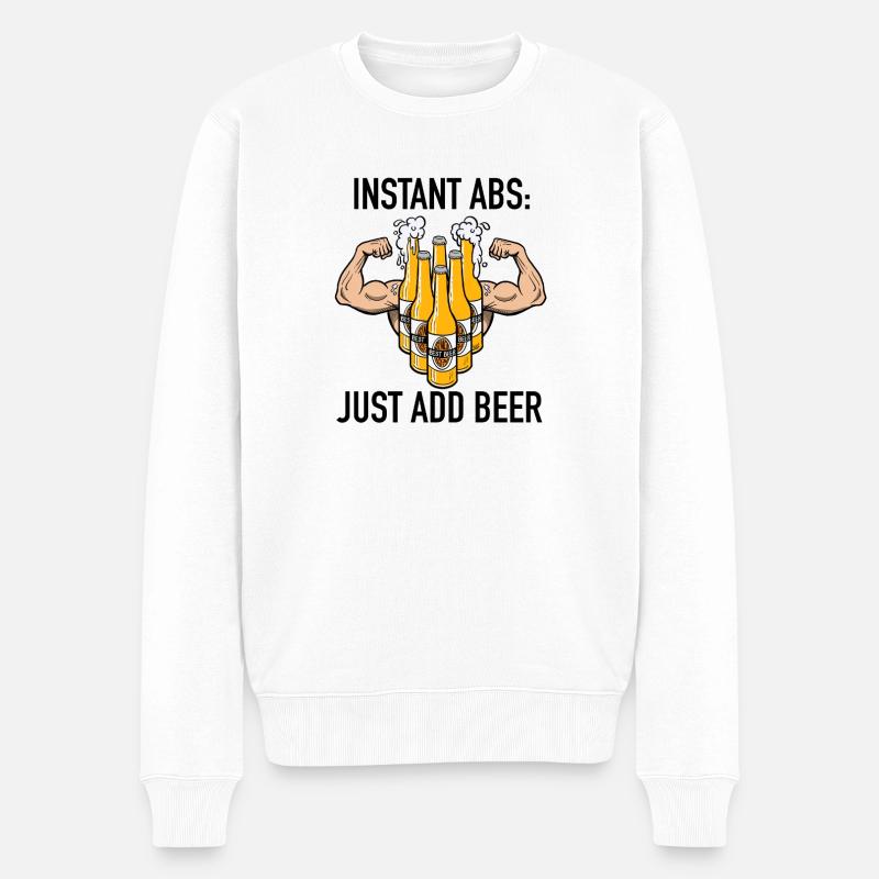 Instant_Abs - Pull Premium bio Homme - blanc