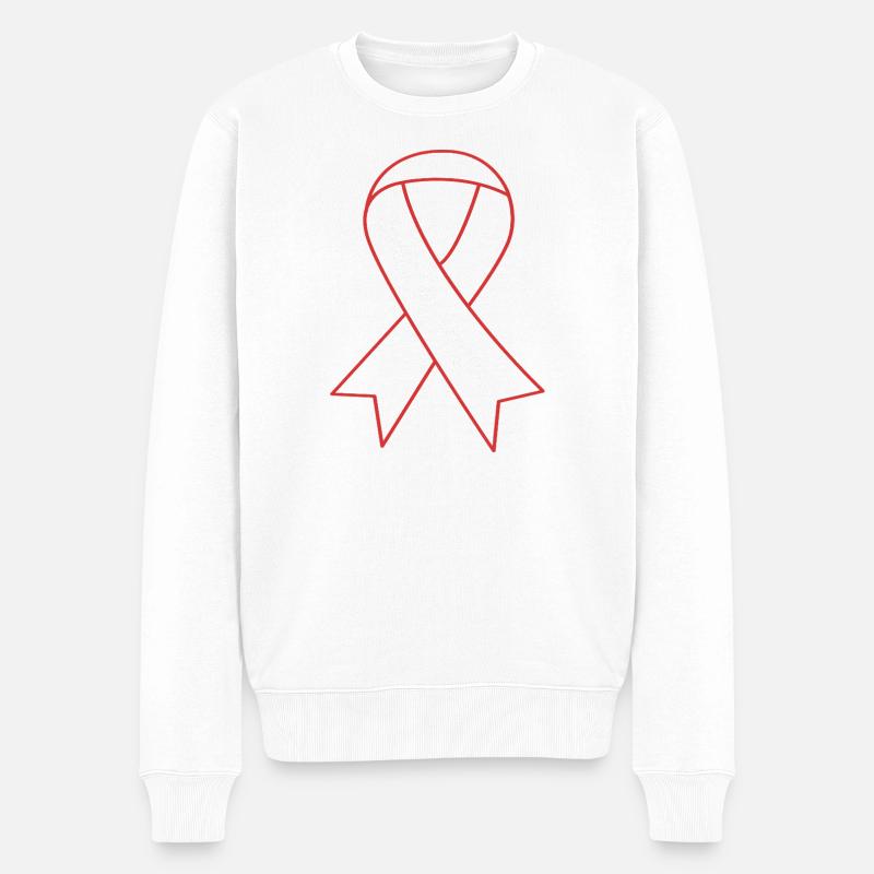 Aneurysma Gehirn - Männer Premium Bio Pullover - Weiß