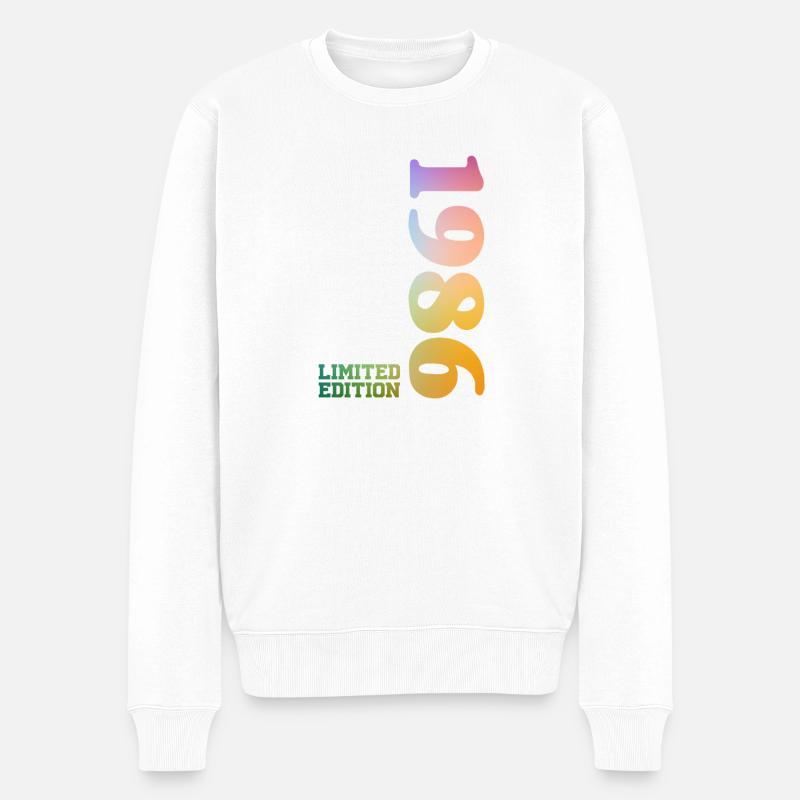 40. Geburtstag Geschenk 1896 Limited Edition - Männer Premium Bio Pullover - Weiß