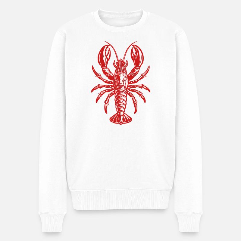 Hummer - Männer Premium Bio Pullover - Weiß