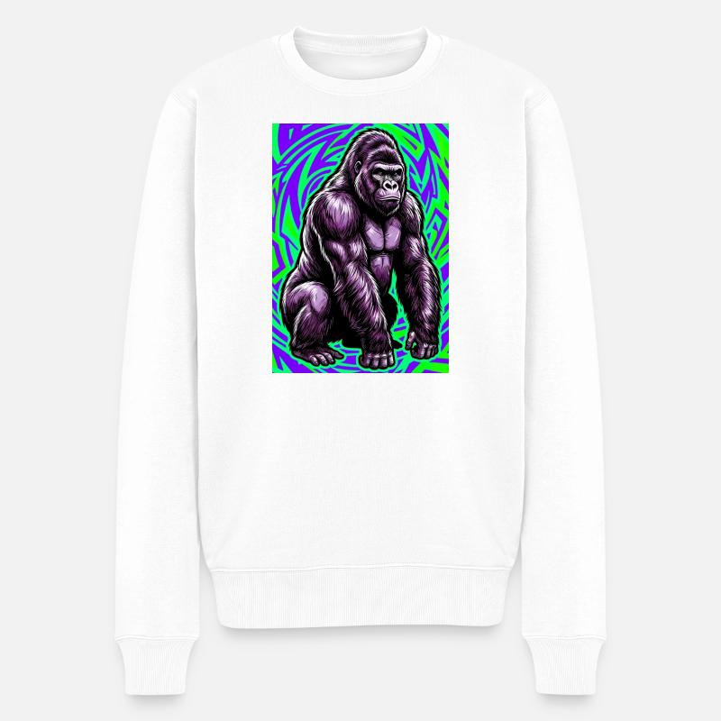 gorille - Pull Premium bio Homme - blanc