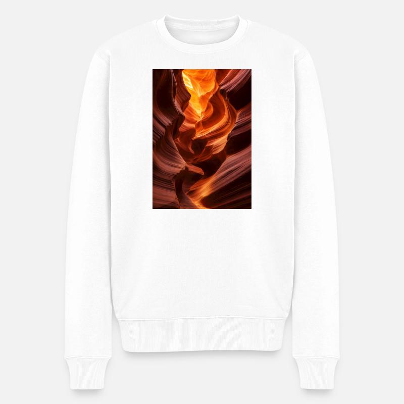 Orange Gap Light - Männer Premium Bio Pullover - Weiß