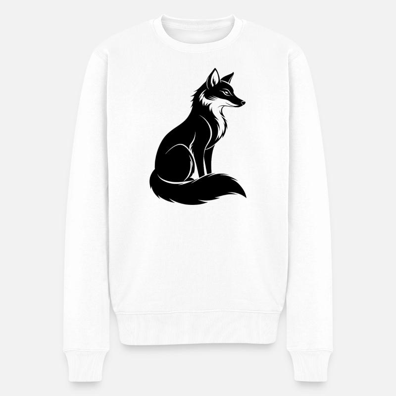Renard - Pull Premium bio Homme - blanc