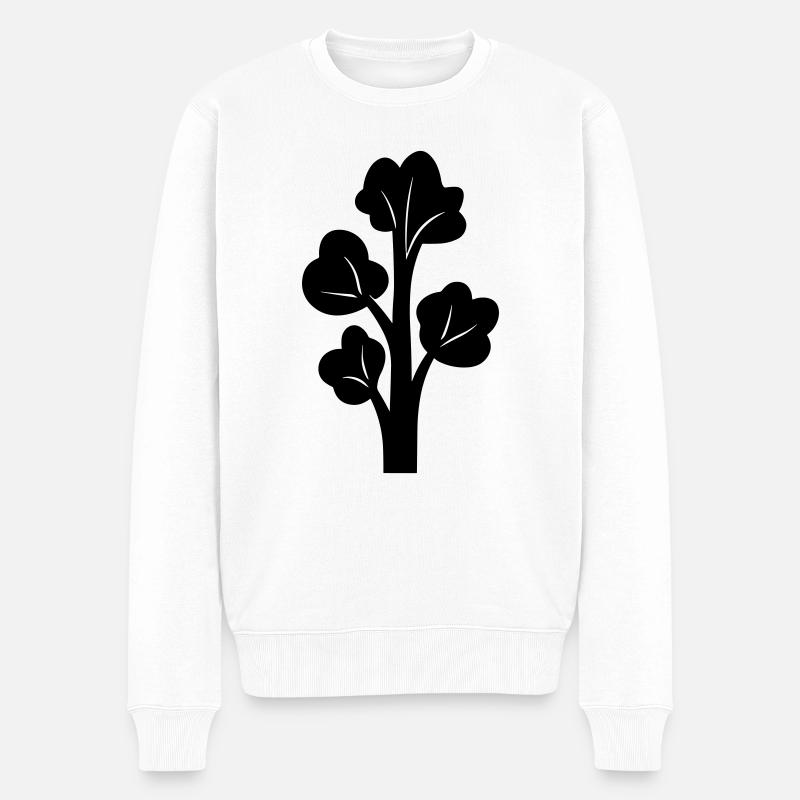 brocoli - Pull Premium bio Homme - blanc