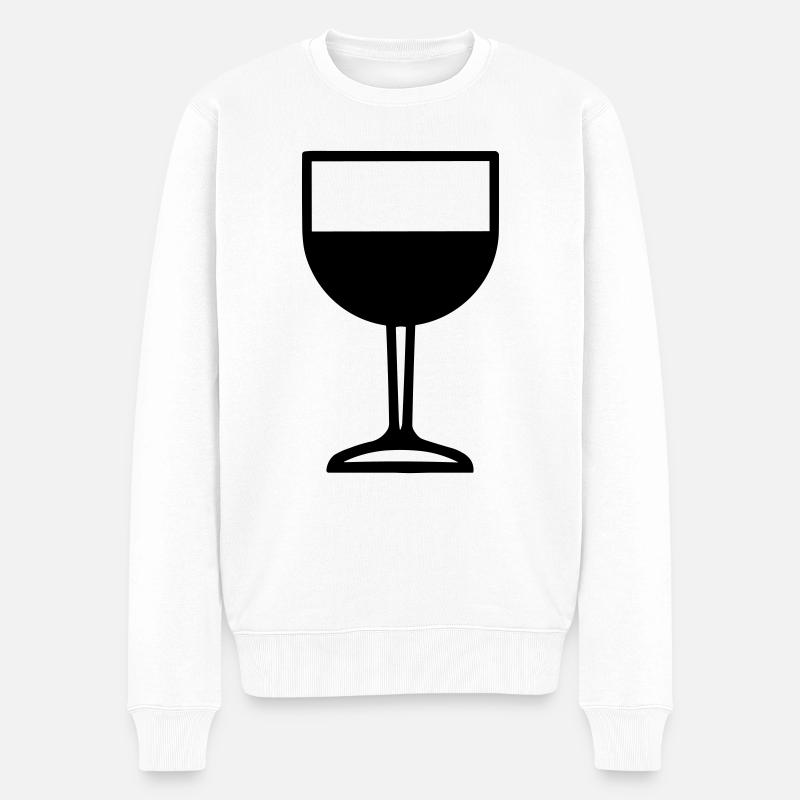 Simple boire verre - Pull Premium bio Homme - blanc