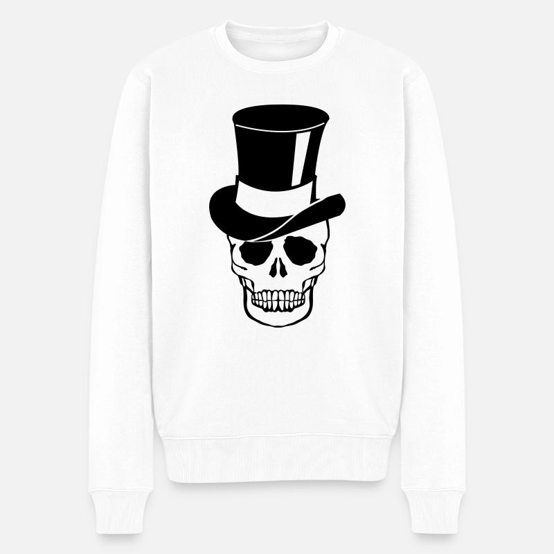 Cylindre de crâne - Pull Premium bio Homme - blanc