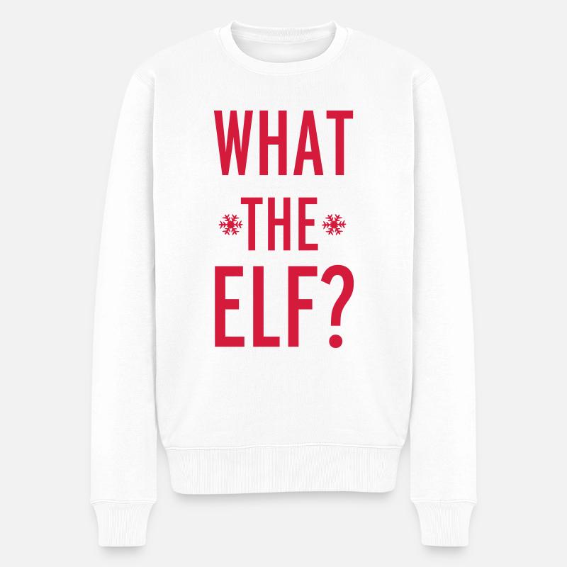 Christmas - Männer Premium Bio Pullover - Weiß