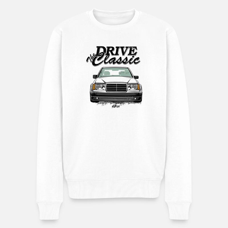 W124 drive the classic - Männer Premium Bio Pullover - Weiß