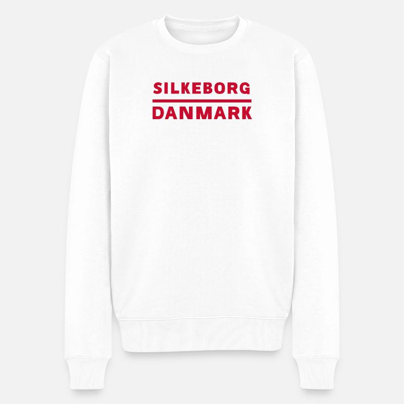 Silkeborg, Danemark - Pull Premium bio Homme - blanc