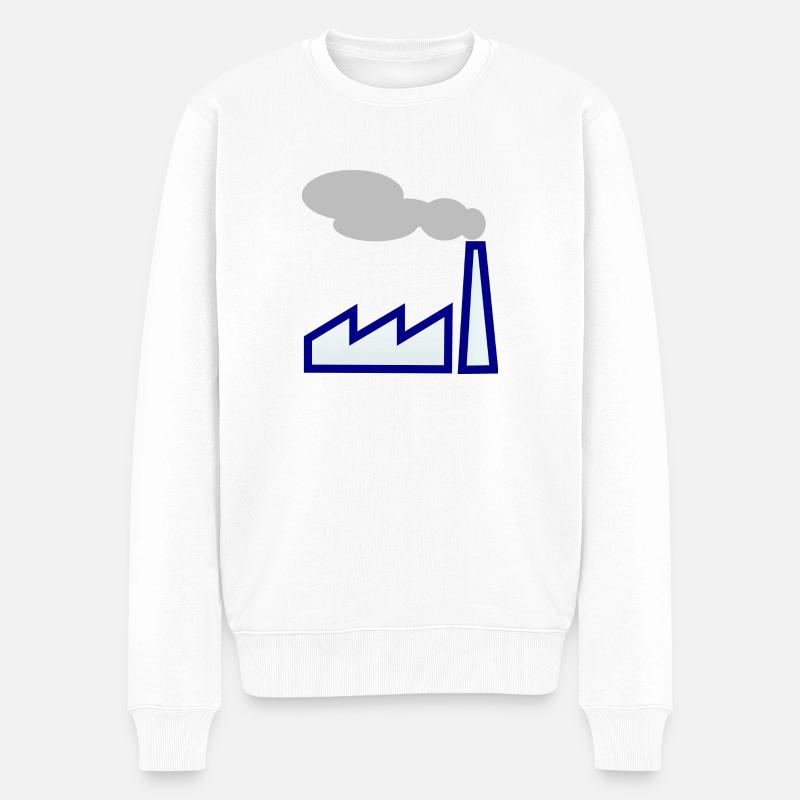 Industrie! Geschenk Idee Geschenkidee - Männer Premium Bio Pullover - Weiß