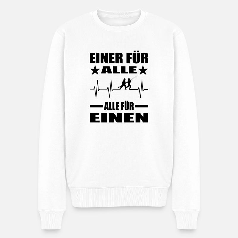 Feuerwehr - Männer Premium Bio Pullover - Weiß