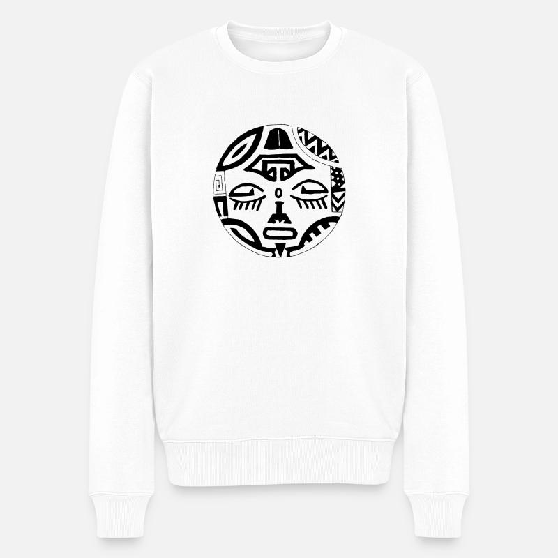Face 2 Face Front - Männer Premium Bio Pullover - Weiß