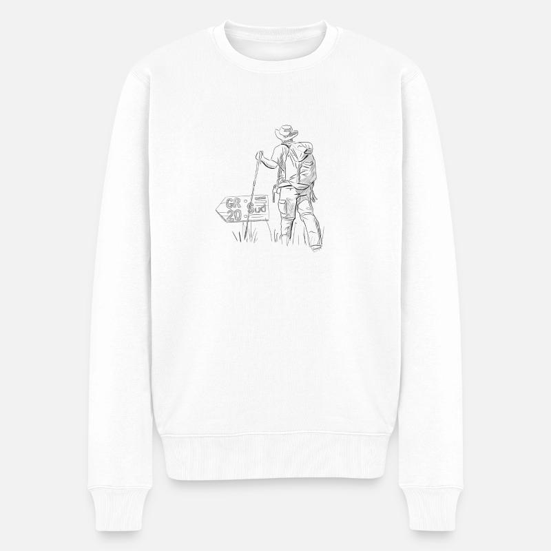 gr20 - Pull Premium bio Homme - blanc