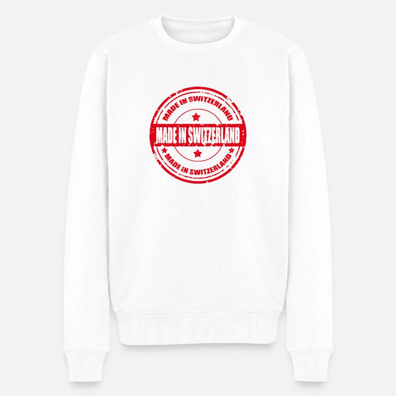 swiss made - Pull Premium bio Homme - blanc