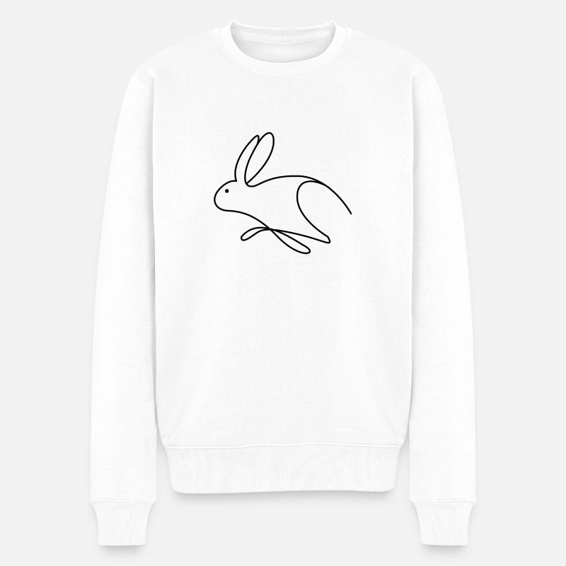 Lapin - Pull Premium bio Homme - blanc