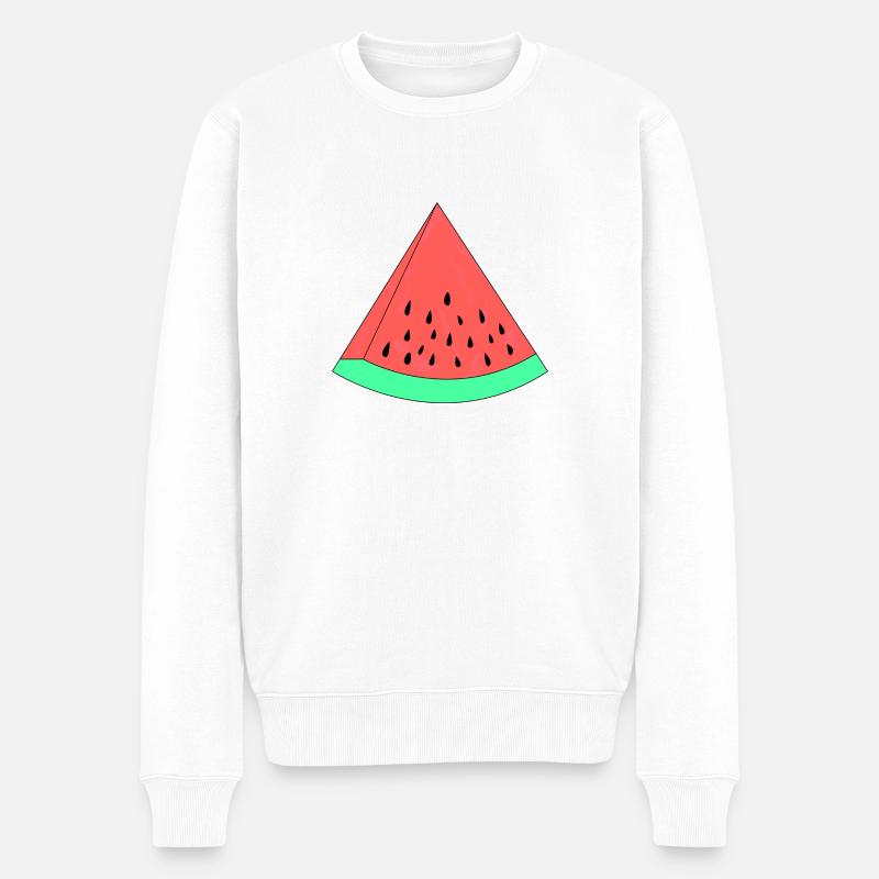 melon d'eau - Pull Premium bio Homme - blanc