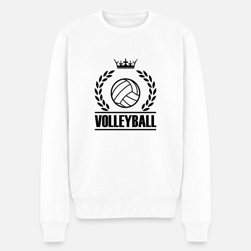 volleyball_001 - Pull Premium bio Homme - blanc