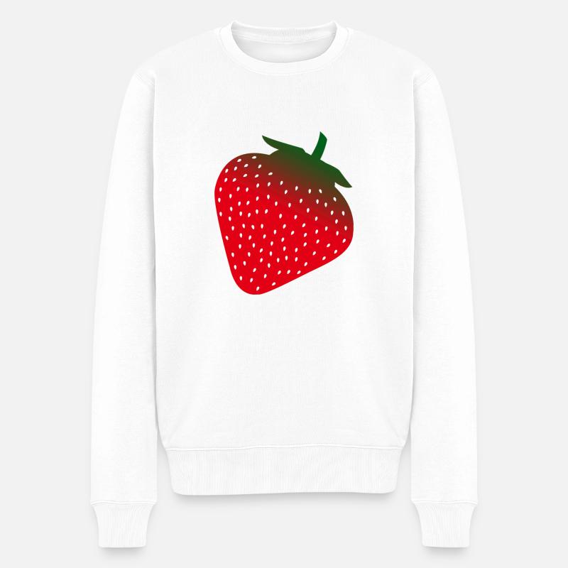 Fraise - Pull Premium bio Homme - blanc
