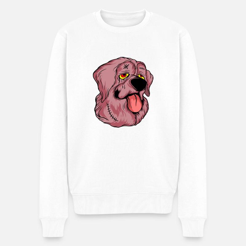 Chiens drôles 5 - Pull Premium bio Homme - blanc