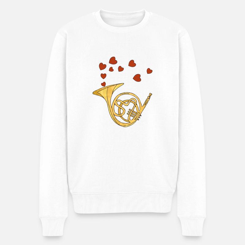Instrument de musique - Pull Premium bio Homme - blanc
