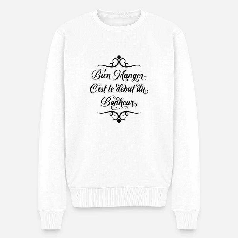 Bien Manger - Pull Premium bio Homme - blanc