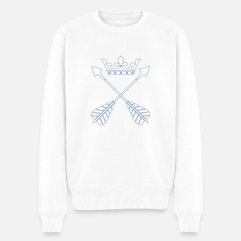 Dalarna - Männer Premium Bio Pullover - Weiß