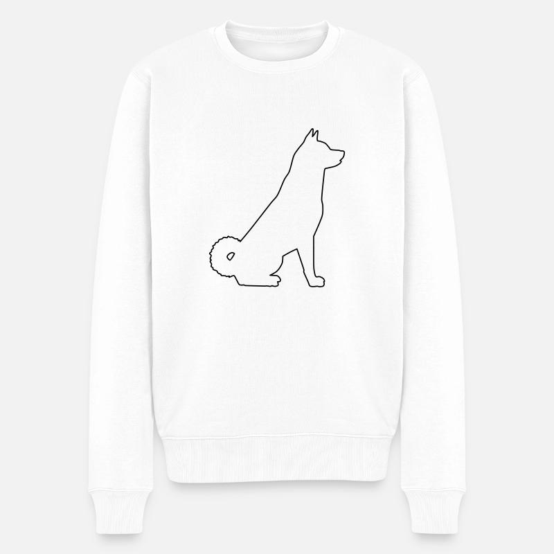 Akita Contours 1 - Pull Premium bio Homme - blanc