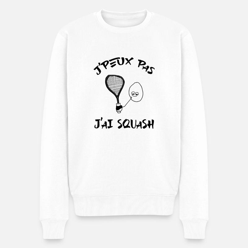 J'peux pas j'ai squash - Pull Premium bio Homme - blanc
