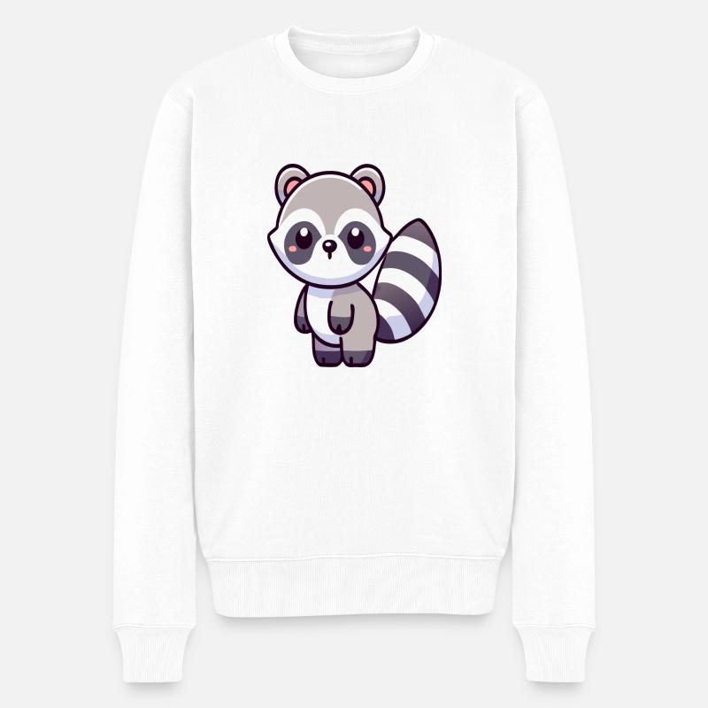 Raton laveur - Pull Premium bio Homme - blanc