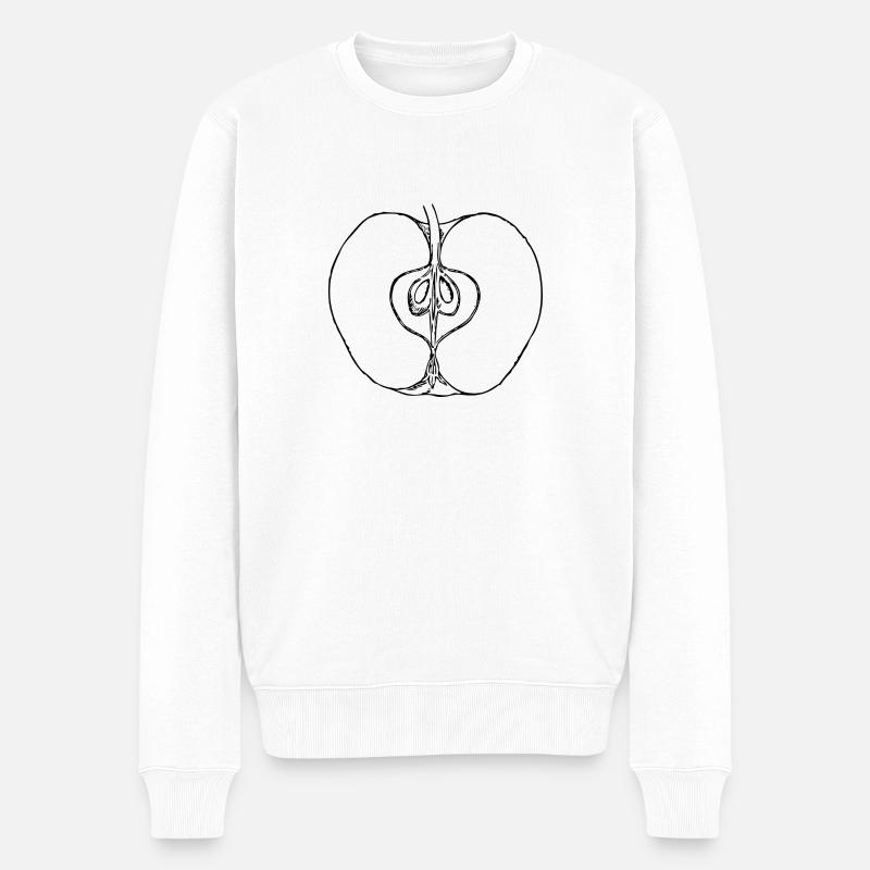 apple - Pull Premium bio Homme - blanc