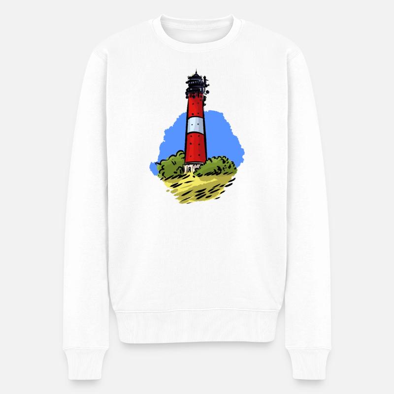Phare De Hörnum Sylt - Pull Premium bio Homme - blanc