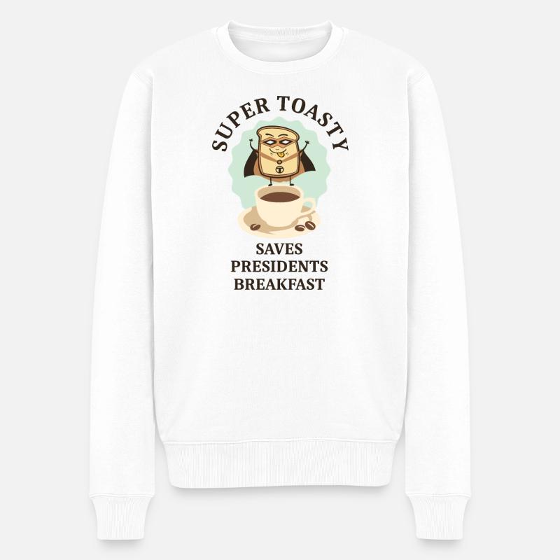 Super Heroes Toast Bread - Pull Premium bio Homme - blanc
