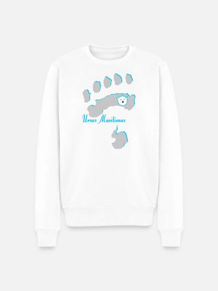 Eisbär 7 - Männer Premium Bio Pullover - Weiß