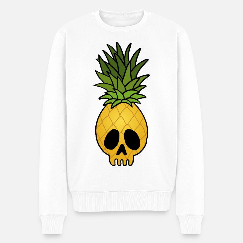 Crâne d'ananas - Pull Premium bio Homme - blanc