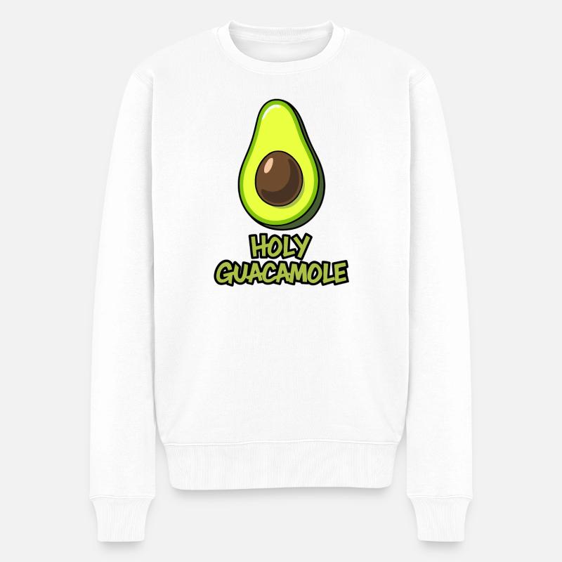 Holy guacamole - Männer Premium Bio Pullover - Weiß