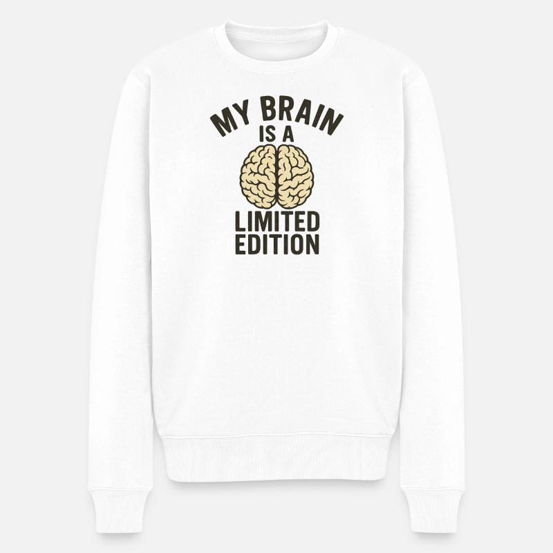 My Brain est une édition limitée - Pull Premium bio Homme - blanc