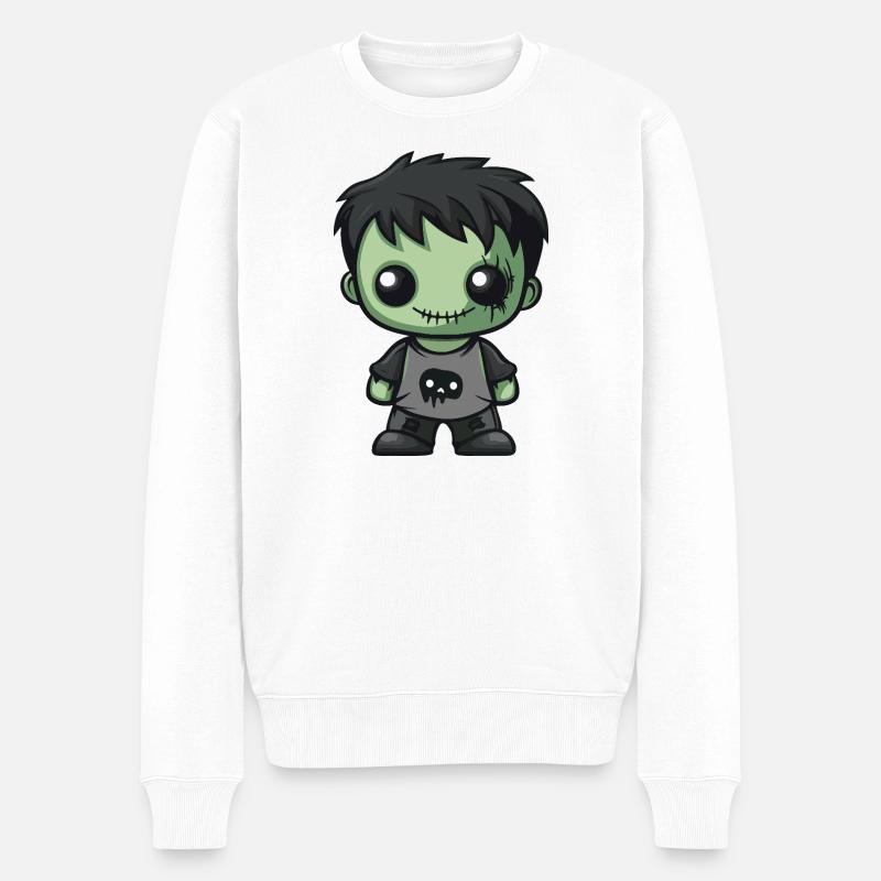 Bande dessinée de zombies - Pull Premium bio Homme - blanc
